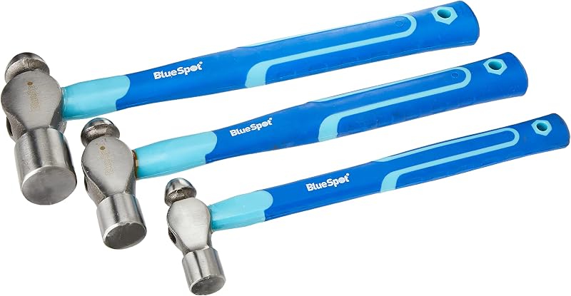 Blue Spot Tools 26100 Ball Pein Hammer Set 3 Piece 8 16 32oz Forged Steel