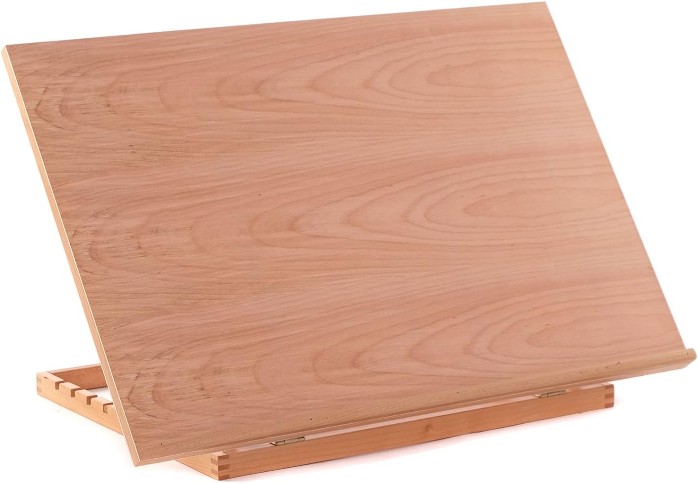 DESIGN DELIGHTS ZEICHENTISCH Workstation | Buchenholz | Tischstaffelei für Malvorlagen bis DIN A2