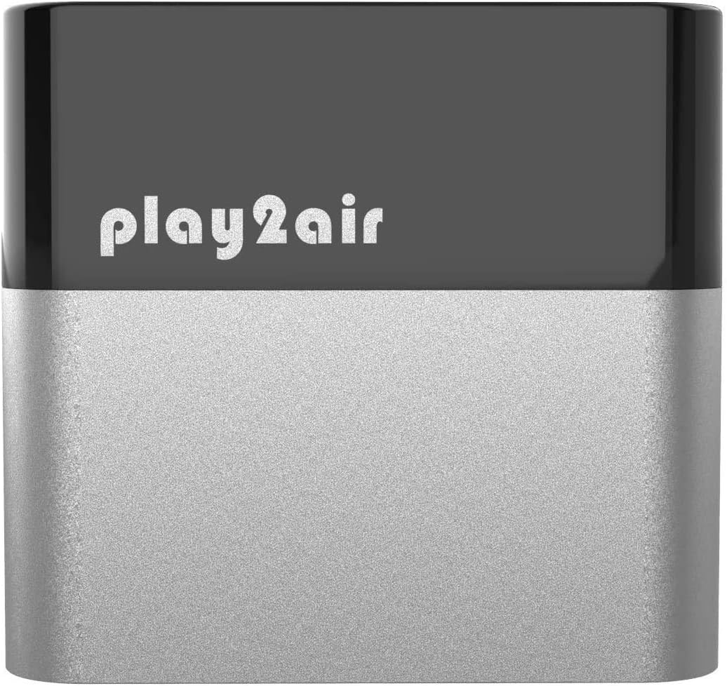 Bovee Play2air WCP1000 Wireless Carplay Adapter Compatible with iPhones - Wireless Apple Carplay Dongle Converts Wired Carplay to Wireless - Compatible with Most Vehicle Carplay Systems (Silver)