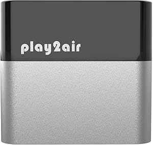 Bovee Play2air WCP1000 Wireless Carplay Adapter Compatible with iPhones - Wireless Apple Carplay Dongle Converts Wired Carplay to Wireless - Compatible with Most Vehicle Carplay Systems (Silver)