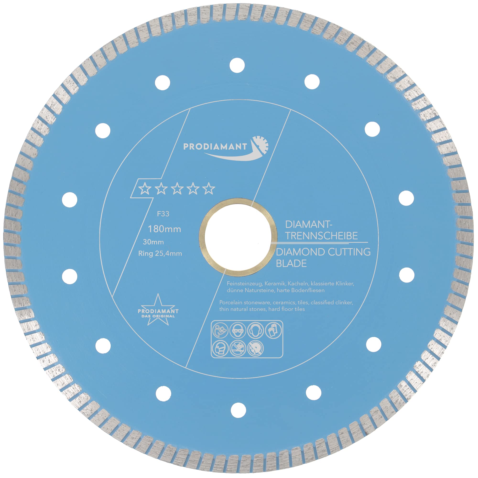Prodiamant PDX83.975 Premium Diamond Cutting Disc Tile 180/30 / 25,4