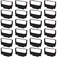 LinkDocs ERC30 Replacement for ERC-30/34/38 B/R Ribbons Compatible with Epson TM-U220 M188B ERC30 ERC34 ERC38 NK506 Printer (Black and Red, 24-Pack)