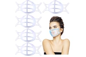 CUPID'S ARROW 3D Face Mask Inner Support Frame - Cool Mask Bracket with Hook - for Fastening Bracket-Face Protection Lipstick (white 5pcs)