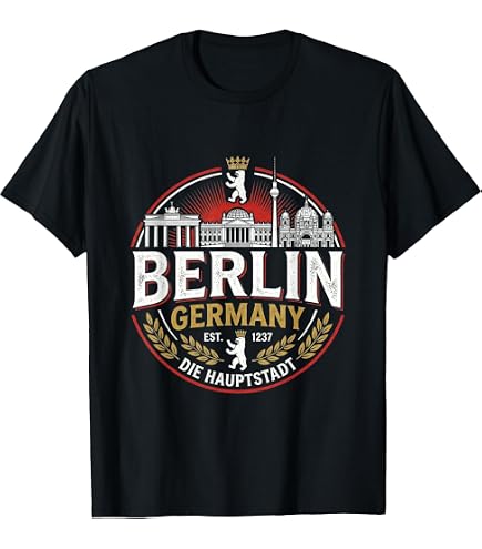 gear berlin t shirt Germany Capital Of Germany Berlin vacation T-Shirt : Clothing, Shoes & Jewelry AMP Crafted from 100% cotton Color:Schwarz/Orange Fahrrad Kinderhelme ab 5