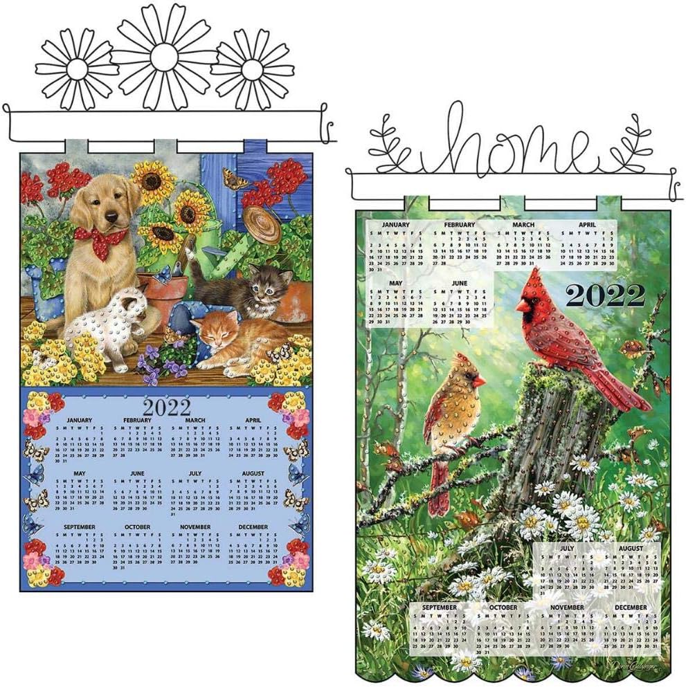 Design Works Cardinals & Garden Friends Calendars, Set of 2