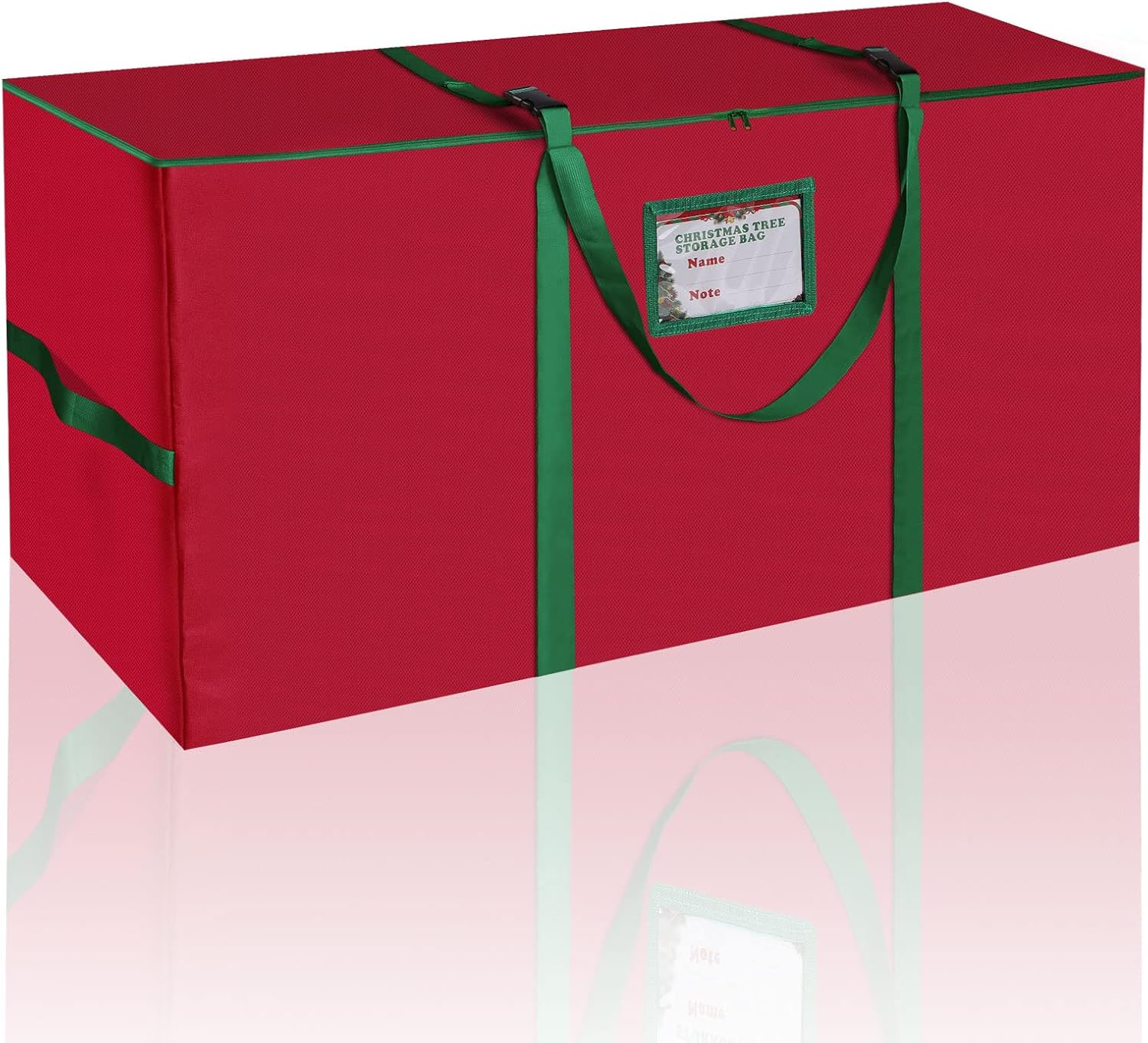 Holiday Décor Storage - Avicill Extra Large Christmas Tree Storage Bag Fits Up to 9FT Tall Artificial Disassembled Trees, 600D Oxford Waterproof Heavy Duty Christmas Tree Bag (Red, 65” x 15” x 30”)