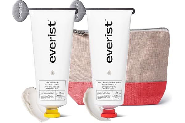 Everist The Haircare Meets Skincare Set, Includes Shampoo & Deep Conditioner Concentrates, Strengthens & Repairs Hair, Hydrat