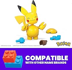 MEGA Pokémon Building Toys Set Pikachu & Zubat