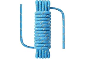 NorthPada 1/2 in x 16 ft Boat Marine Rope for Canyoneering, Floating, Fishing, Rafting, Camping, Hiking, Hunting, Anchor, Arborist Tree, Rafting, Rescue, Knotting Practice Nylon/Polyester Blue