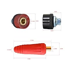 RIVERWELD TIG Welding Cable Panel Connector Plug