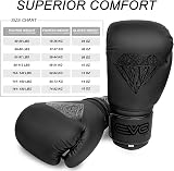 EVO Fitness Boxing Pads Gloves Set Matte Black 14oz Gloves Target Focus Mitts view 7