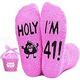 HAPPYPOP Birthday Gifts for Women - 45 50 Year Old Funny Gift Idea for Her, Female Bday Sock