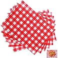 Amazon.com: 100 Pcs Deli Paper Sandwich Checkered Paper Oktoberfest ...