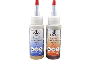 BRAMPTON TECHNOLOGY, LTD. Brampton Extra Strength Epoxy, 20-Minute Work Life, Waterproof 2-Part Epoxy Glue Kit for Tile, Metal, Ceramic, Glass, Wood, Stone, Strong Bonding, Sandable, Paintable Resin, Easy 1:1 Mix, 4 oz