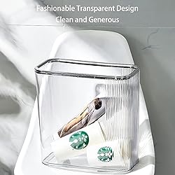 Aiabaleaft Transparent trash can
