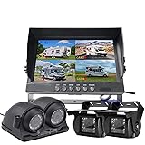 HD 1080P Backup Camera 9" Monitor DVR Kit,4 x IR