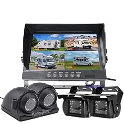 HD 1080P Backup Camera 9" Monitor DVR Kit,4 x IR