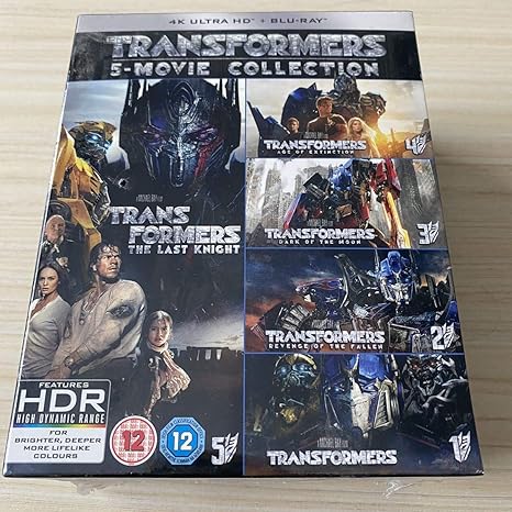 Amazon 新品 収納ケース付 全作品 コンプリート トランスフォーマー 5作品 4k ブルーレイ Uhd 最後の騎士王 ダークサイド ムーン ロストエイジ おもちゃ ホビー