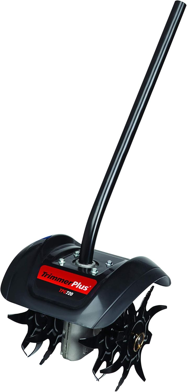 Trimmer Plus TPG720 Garden Cultivator Four Premium Tines for Attachment Capable String Trimmers Polesaws, and Powerheads-Outdoor Lawn Care Power Equipment Add-On, Black and Red : Garden & Outdoor