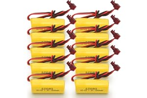 GLESOURCE (10 Pack ELB1P201NB Emergency Light Battery for Lithonia ELB1P201N2 ELB1P2901N ELB1P201N ANIC1493 Lithonia 1009S00-MZ ELB0320 Grainger 4WT20 OSA212 NIC1169 EBE-33 NiCad 1200mAh