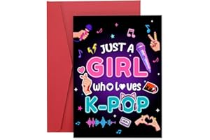 Kpop Cards, Kpop Gifts Teen Girl, K Pop Merch, K-Drama Gift, Birthday Easter Graduation Card for College Girls, Birthday Gift