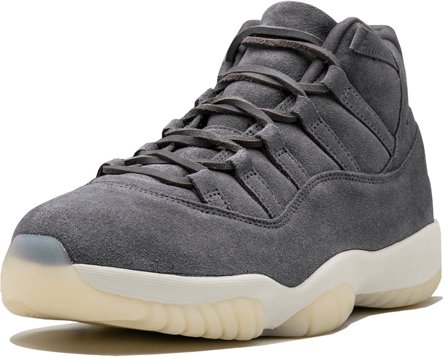 Amazon.com | Jordan Mens Air 11 Retro PREM Grey Suede Cool Grey/Sail Suede Size 14 | Basketball