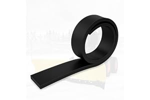 Simond Store- Rubber Cutting Edge for Snow Plow –Heavy Duty 60" x 4" x 0.75" Snow Plow Deflector Smooth & Surface-Safe Snow Clearing - Fit for ATV Tractors, Skid Steers & UTVs Snow Pusher Cutting Edge