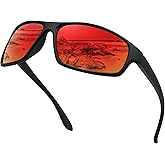 Ofwin Polarized Sports Sunglasses for Men UV Protective Unbreakable Frame Driving Cycling Fishing Sun Glasses