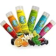 LaTerra Naturals USDA Organic Lip Balm Pack of 6 Flavours - Fruit Peppermint - Moisturizing Hydrating Repairing Chapstick - Beeswax Coconut Oil Vitamin E - Easter - Gift - Made in USA
