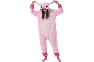 QSTYLE Adult Animal Onesie Halloween Costume,One Piece Cosplay Suit for Women and Men