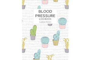 Blood Pressure Log Book Large Print: Personal Daily BP Monitor and Pulse Rate Organizer for 2 years Large Font Size Easy To R