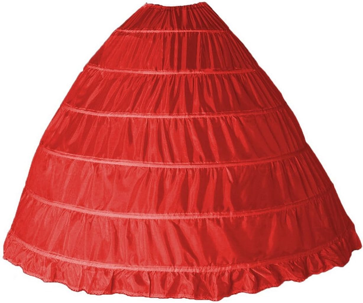 Dearta 6 Hoops Rings Quinceanera Gowns Petticoat Underskirt Crinoline Half Slips