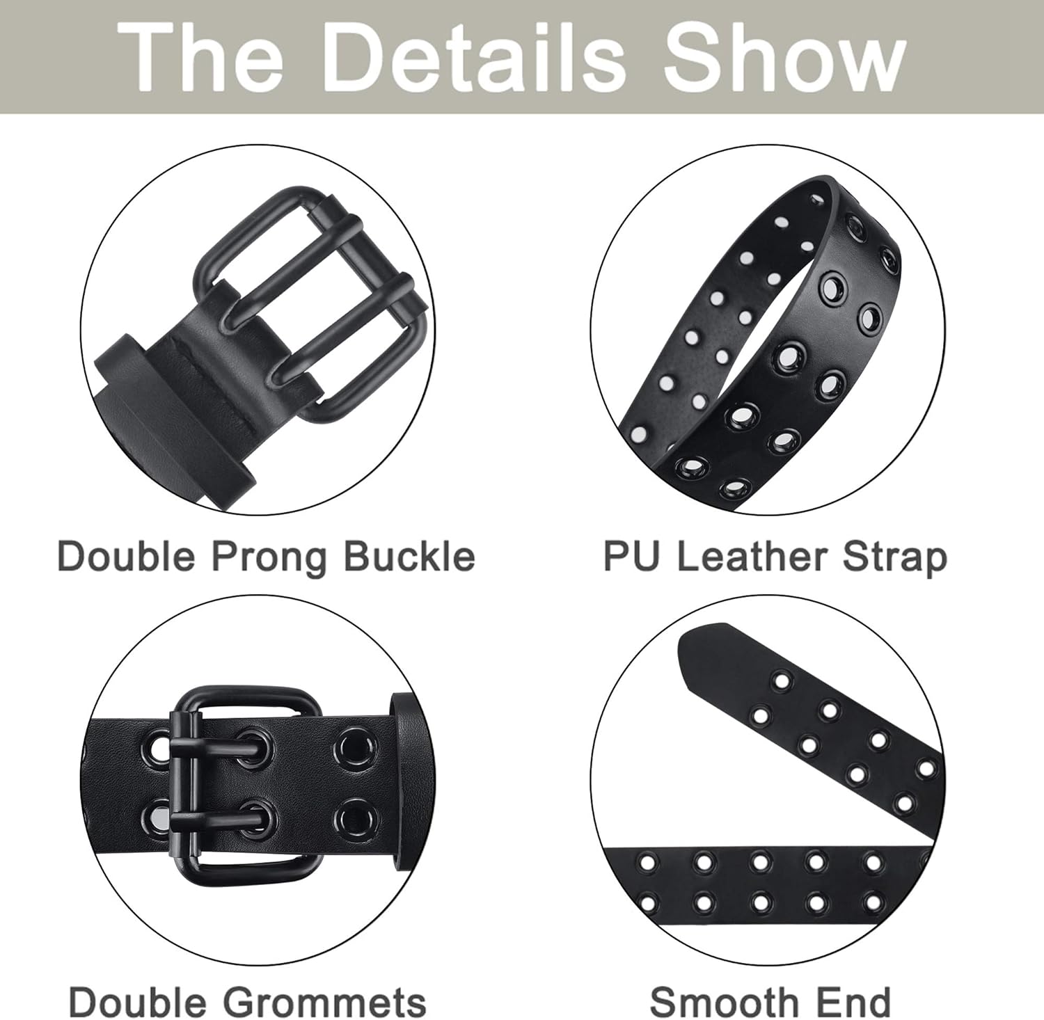 black belt with holes all the way around