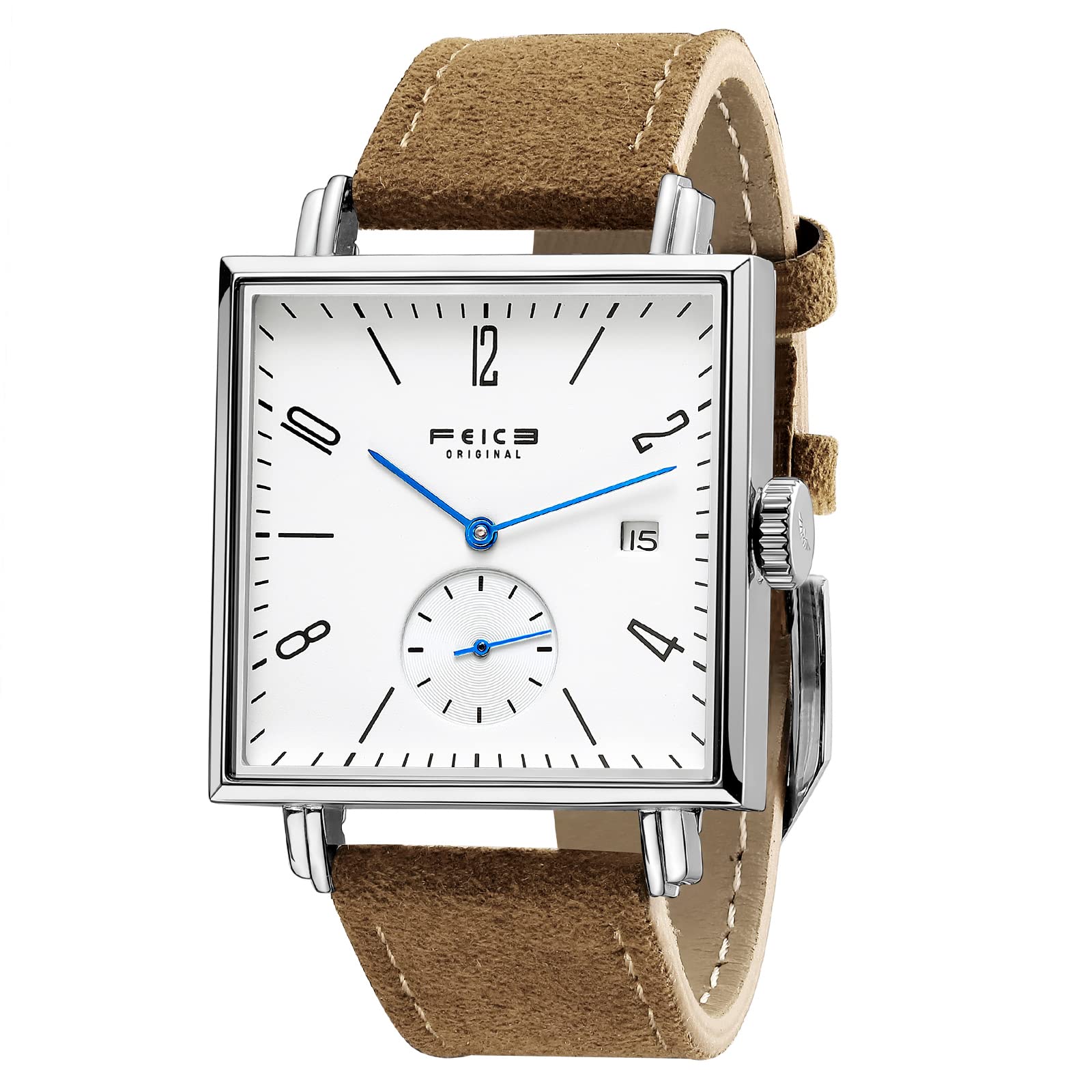 FEICE Sapphire Crystal Square Automatic Watch Classic Bauhaus