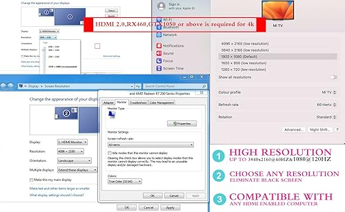 FUERAN 4K HDR HDMI Dummy Plug, Virtual Monitor Emulator, Headless