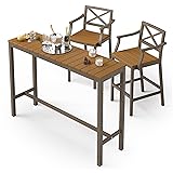 Cozyman Outdoor Bar Height Table and Chairs Set, 3