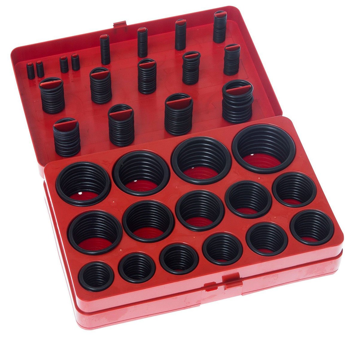 DollaTek 382PCS Assorted NBR O-Ring Set 30 Sizes Nitrile Rubber O-Rings - Red, for Professional Plumbing, Air, Gas, Automotive, Plumber, Repairs