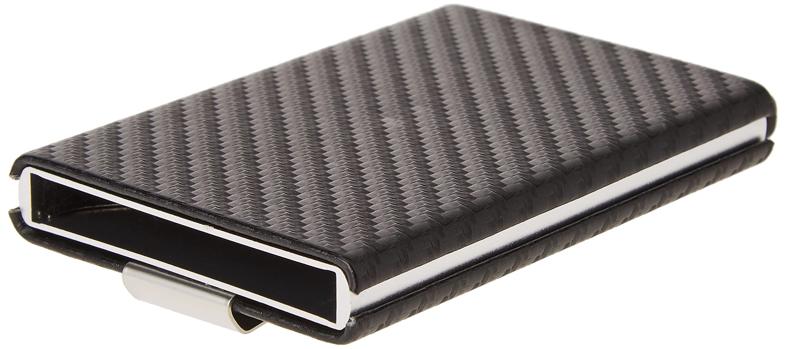 Local Makes A Comeback Automatic Card Holder, Minimalist Card Holder for Men, Carbon Fiber Material, Comfortable and Lightweight (Grey)