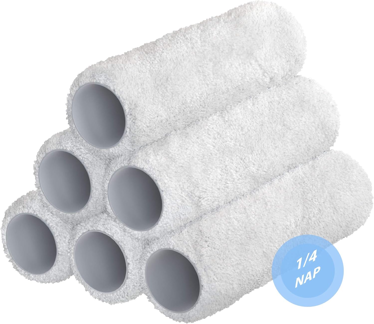 6Pack HighDensity Microfiber Paint Roller Covers Works with All