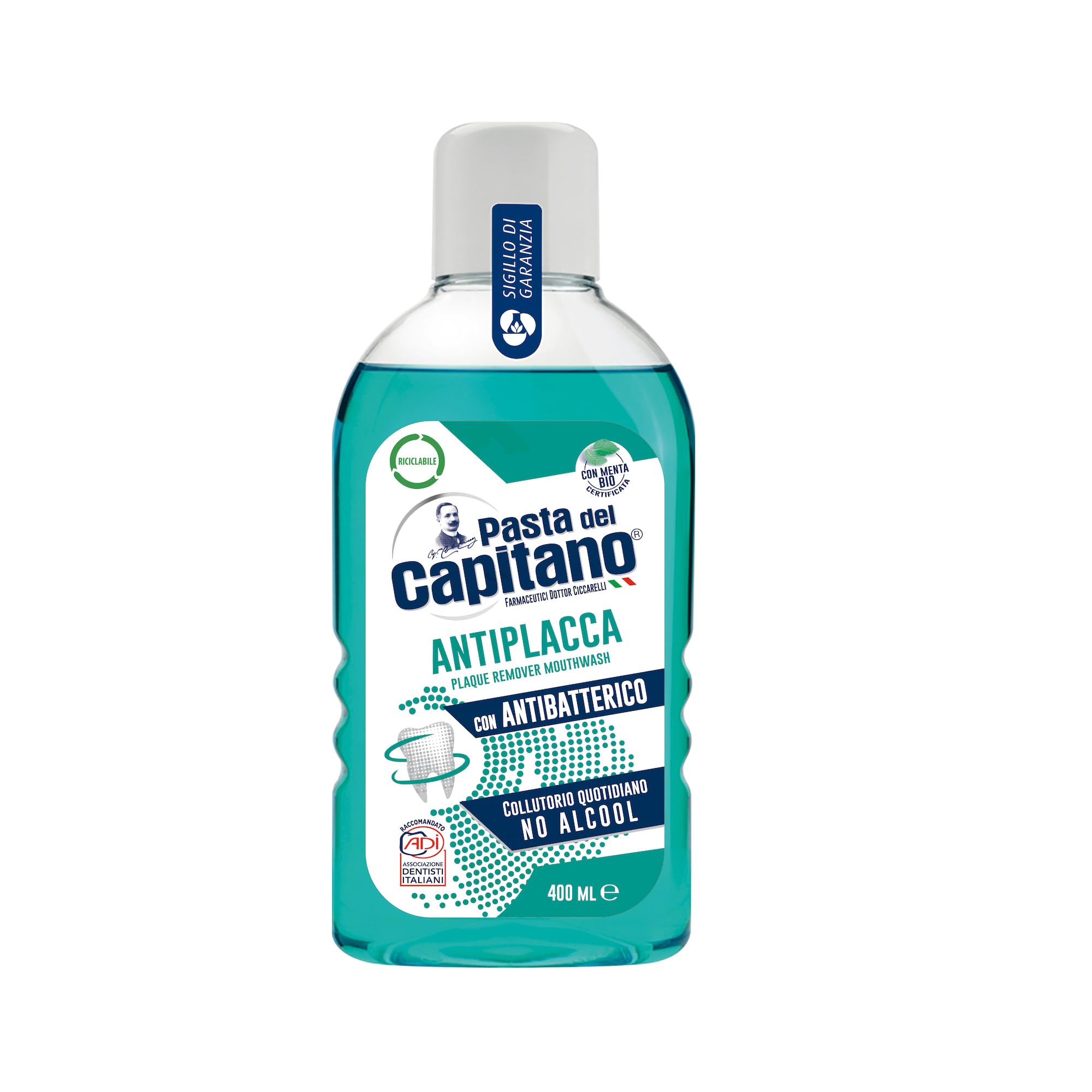 Pasta del Capitano Mouthwash Plaque Remover, 400 ml
