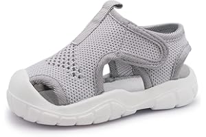 iSusuJo Baby Sandals Boy Girl Summer Walking Shoes Closed Toe Sneakers for Infant 6 9 12 18 24 Months