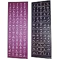 Beginner Instructional Yoga Mat with Poses Printed On It - 75 Illustrated Yoga Poses & 75 Stretches - Non Slip - Yoga Mat For All Genders