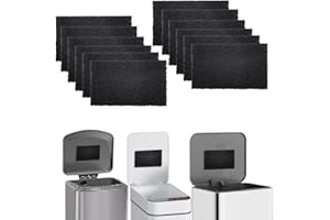 Xcivi Universal Trash Can Odor Absorbing Filters, Activated Charcoal Deodorizer for Trash Cans, Compost Buckets, Countertop and Recycle Bins (6)