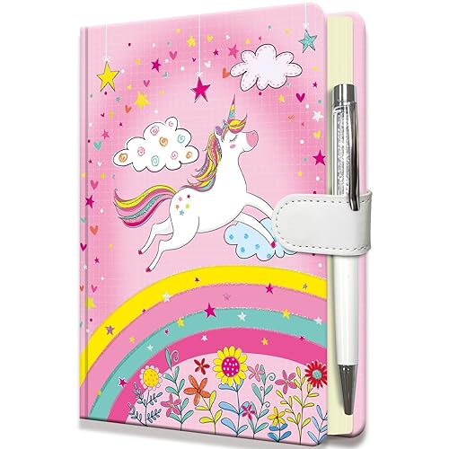 DWIYITTN Unicorn Journal for Girls Gift for Kids Diary with