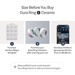 Oura Ring 4 Ceramic - Petal - Size 8 - Size Before