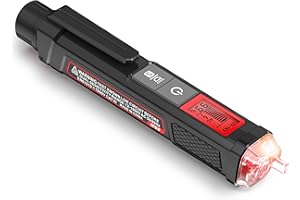 KAIWEETS Voltage Tester, Non-Contact Voltage Tester with Signal Percentage, Dual Range AC 12V/70V-1000V, Live/Null Wire Teste