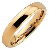 MJ Metals Jewelry Custom Engraved 4mm Gold Plated