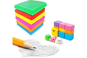 RONDURE Kneaded Eraser for Artists Drawing, Sketching, 6 Pcs Moldable & Stretchy Clay Gum Erasers Putty Kneadable and Scented for Art Student