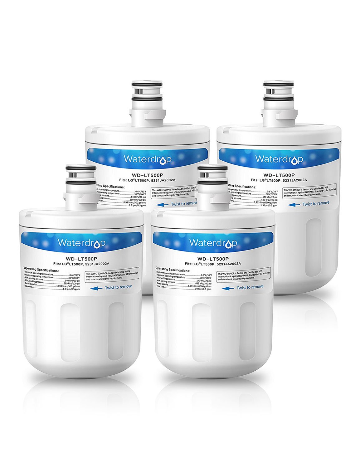 Waterdrop LT500P Cartucho de Filtro de Agua para Nevera ...