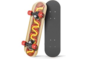 Rude Boyz 17" Micro Complete Skateboard | Maple Wood | ABEC 7 Bearings | Double Kick Concave Deck | Kids Skateboard, Ideal Toddler Cruiser Ages 2-5